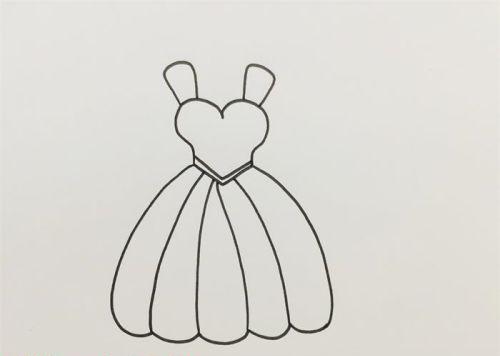连衣裙裙子简笔画教程画法 简单又漂亮裙子简笔画怎么画