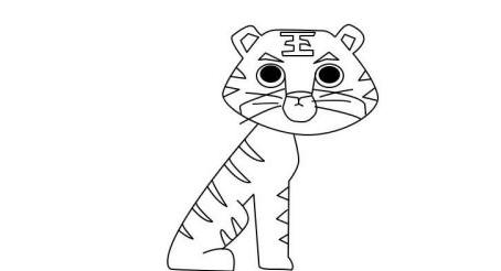 简单漂亮老虎简笔画怎么画 凶猛霸气老虎简笔画画法教程-素描自学网 简单漂亮老虎简笔画怎么画 凶猛霸气老虎简笔画画法教程