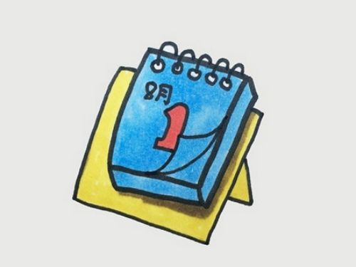 立体日历简笔画教程 手绘可爱日历简笔画怎么画