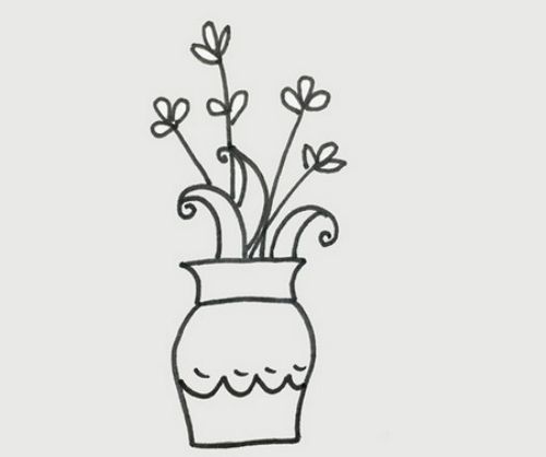 可爱儿童花瓶简笔画怎么画 花纹彩色花瓶简笔画教学画法