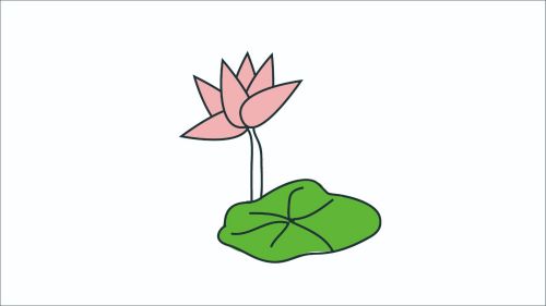 卡通古风荷花简笔画怎么画 简单又漂亮荷花简笔画教学带步骤