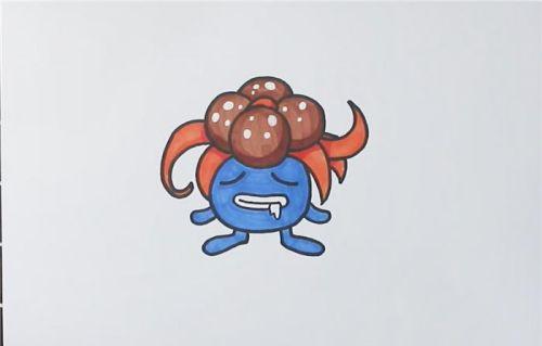 带颜色食人花简笔画怎么画 彩色简单食人花简笔画画法步骤