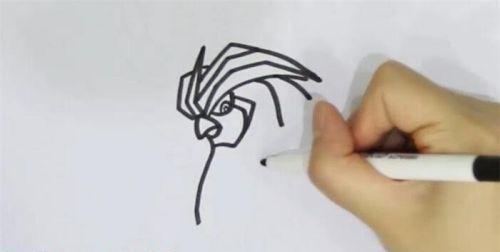 简单儿童老鹰简笔画教学画法 彩色霸气老鹰简笔画怎么画