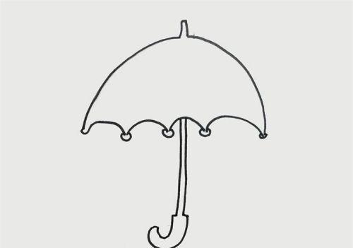 可爱彩色雨伞简笔画怎么画 雨伞简笔画儿童简笔画画法教学