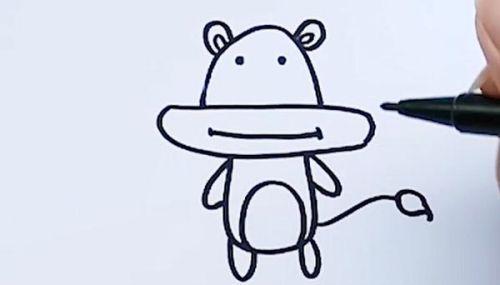 彩色可爱小牛简笔画步骤图解 可爱呆萌小牛简笔画怎么画