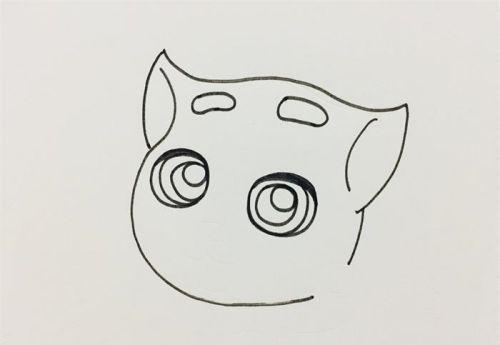 可爱彩色汤姆猫简笔画怎么画 全身卡通汤姆猫简笔画画法步骤