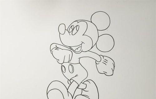 卡通形象米老鼠简笔画图片大全 可爱彩色米老鼠简笔画教学画法