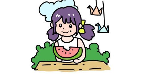 儿童简单夏至简笔画怎么画 彩色夏至简笔画画法图解