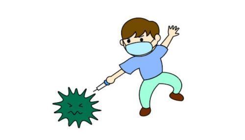 简单可爱抗击病毒简笔画步骤画法 小学生抗击病毒简笔画怎么画