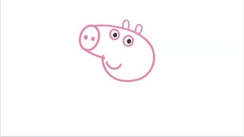可爱彩色小猪佩奇简笔画教学画法 简单漂亮小猪佩奇简笔画怎么画