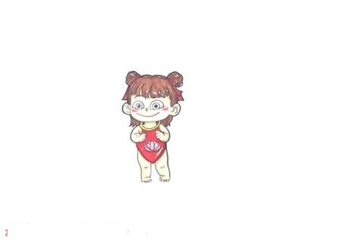 儿童画哪吒简笔画怎么画 q版魔童哪吒简笔画教程带步骤