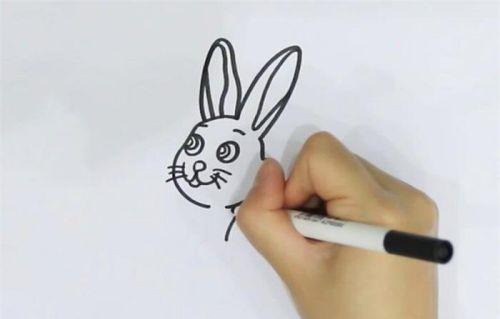 卡通简单彼得兔简笔画怎么画 彩色彼得兔简笔画儿童画画法带步骤