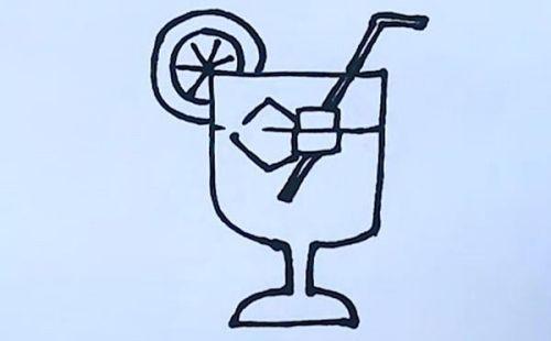 可爱彩色饮料简笔画画法图解 简单又漂亮饮料简笔画怎么画