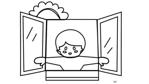 卡通彩色开窗通风简笔画怎么画 疫情开窗通风简笔画教学带步骤