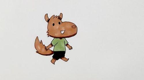 凶猛可爱大灰狼简笔画怎么画  简单又好看大灰狼简笔画教学带步骤