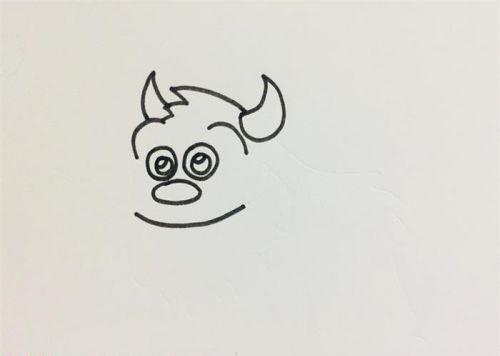 涂色怪兽简笔画儿童画教程 简单又漂亮怪兽简笔画怎么画
