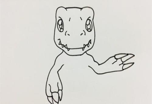 简单彩色恐龙简笔画怎么画 可爱呆萌恐龙简笔画步骤画法