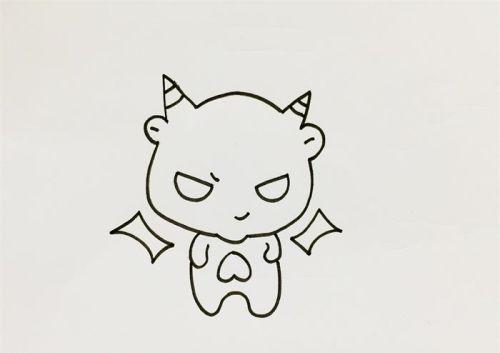 可爱天使与恶魔简笔画图片大全 简单又漂亮天使与恶魔简笔画画法教学