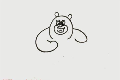 彩色熊出没简笔画图片大全 熊出没熊二简笔画图怎么画