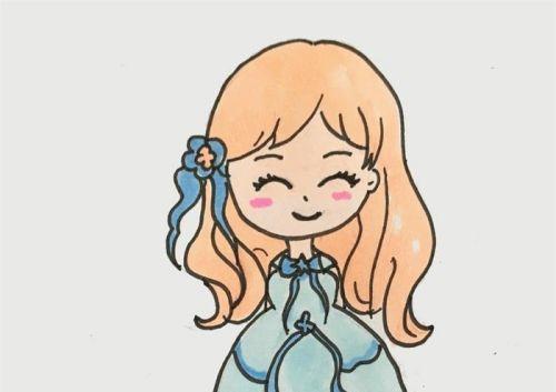 简单又漂亮公主简笔画怎么画 可爱美少女公主简笔画步骤教学