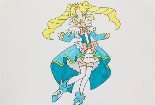 简单又漂亮公主简笔画步骤图解 可爱彩色公主简笔画怎么画