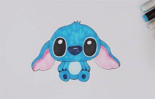 彩色卡通史迪仔简笔画怎么画 可爱史迪仔人物简笔画教学带步骤