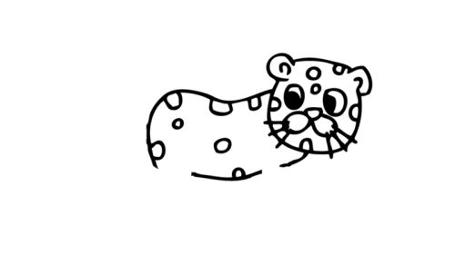 凶猛霸气猎豹简笔画怎么画 卡通彩色猎豹简笔画带步骤教学