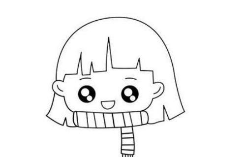 全身彩色小女孩简笔画怎么画 漂亮可爱小女孩简笔画教学图解
