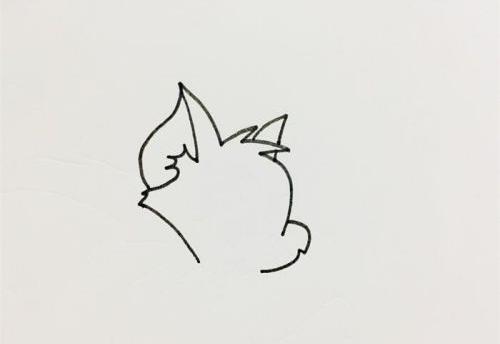 简单可爱猫和老鼠简笔画怎么画 彩色汤姆猫和老鼠简笔画画法步骤