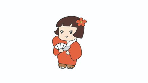 仙女带颜色手绘长裙汉服简笔画画法教学 古风手绘长裙汉服简笔画怎么画