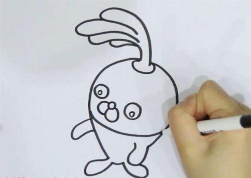 可爱带颜色萝卜简笔画步骤教学 简单萝卜简笔画怎么画