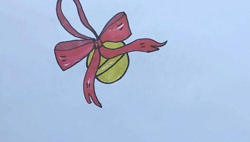可爱带颜色圣诞铃铛简笔画画法图解 彩色简单圣诞铃铛简笔画怎么画