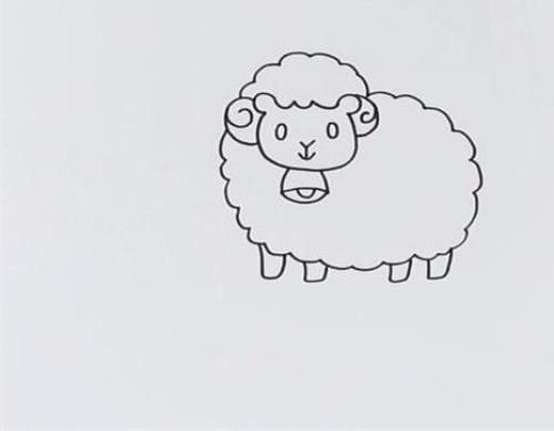 彩色卡通小羊简笔画画法教学 简单又可爱小羊简笔画怎么画