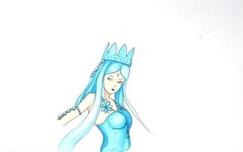 冰公主简笔画简单又漂亮怎么画 可爱儿童冰公主简笔画一步一步画法-素描自学网 冰公主简笔画简单又漂亮怎么画 可爱儿童冰公主简笔画一步一步画法