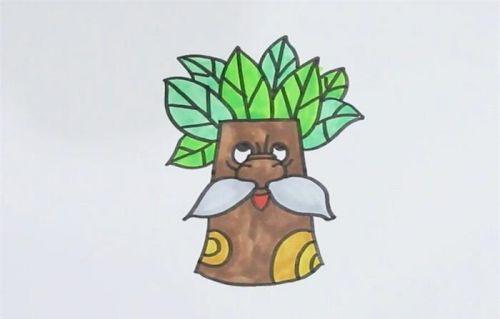 彩色卡通大树简笔画怎么画 带颜色卡通大树简笔画图片大全