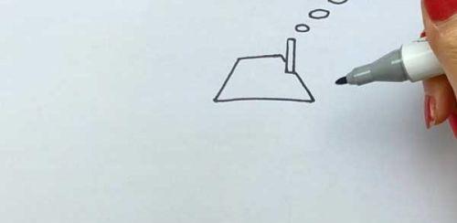 漂亮的小房子简笔画步骤图解 可爱森林中小房子简笔画怎么画