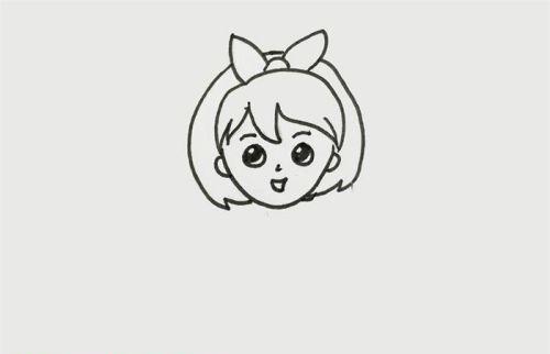 卡通彩色小女孩简笔画图片大全 可爱呆萌小女孩简笔画怎么画