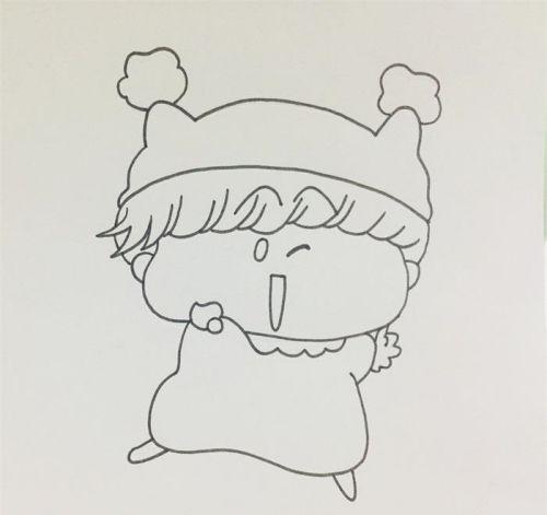 可爱穿睡衣的小孩简笔画画法教学 简单小朋友睡觉简笔画怎么画