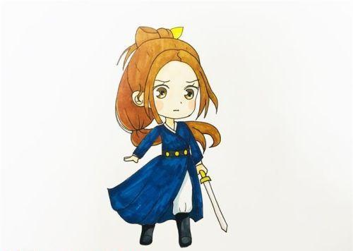 卡通q版侠客简笔画怎么画 古风侠客简笔画带步骤教学