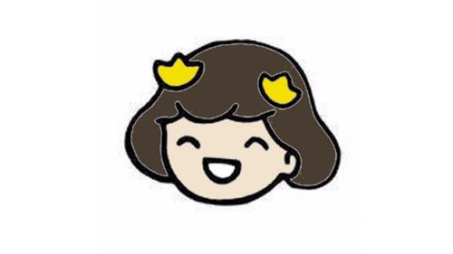 简单又漂亮小女孩头像简笔画教程画法 美少女微笑画法简笔画怎么画