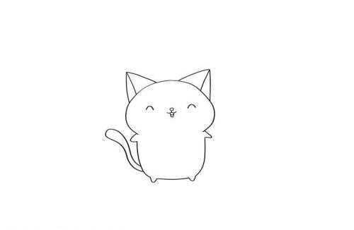 简单漂亮猫咪简笔画教学步骤 可爱呆萌猫咪简笔画怎么画