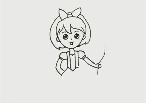 卡通彩色小女孩简笔画图片大全 可爱呆萌小女孩简笔画怎么画