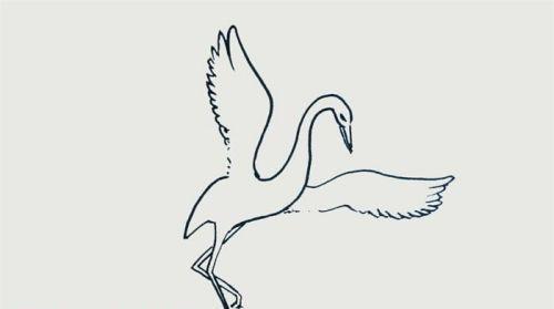 彩色古风仙鹤简笔画步骤教学 简单又漂亮仙鹤简笔画怎么画