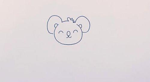 卡通爬树考拉简笔画怎么画 彩色可爱考拉简笔画带步骤教学