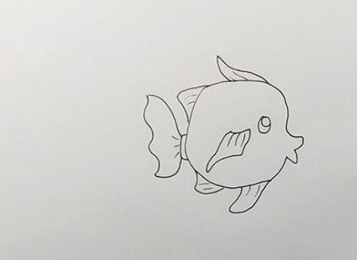 儿童带颜色小鱼简笔画画法步骤 简单又可爱小鱼简笔画怎么画