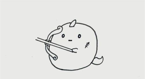 q版简单男生射手座简笔画怎么画 女孩可爱射手座简笔画教程带步骤