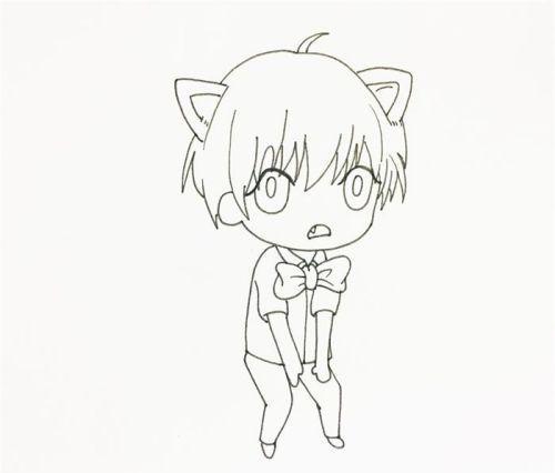彩色动漫卡通小男孩简笔画图片大全 可爱卡通小男孩简笔画怎么画