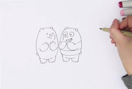 彩色小熊简笔画儿童画怎么画 可爱又简单小熊简笔画画法带步骤