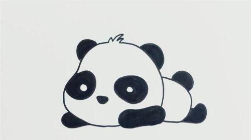 卡通可爱大熊猫简笔画怎么画 简单又好看大熊猫简笔画教学图解