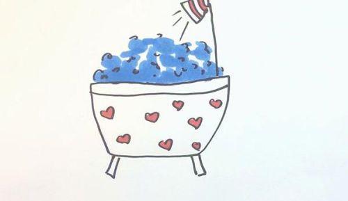 彩色浴缸简笔画怎么画 漂亮简单卡通版浴缸简笔画画法教学-素描自学网 彩色浴缸简笔画怎么画 漂亮简单卡通版浴缸简笔画画法教学